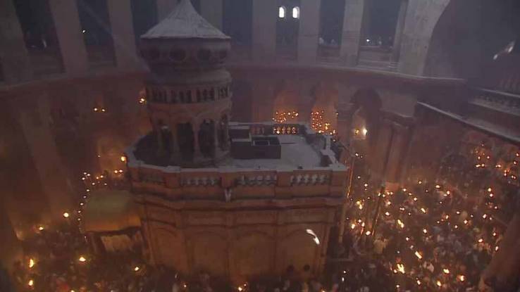 Схождение Благодатного огня Прямая трансляция 11.04.2026